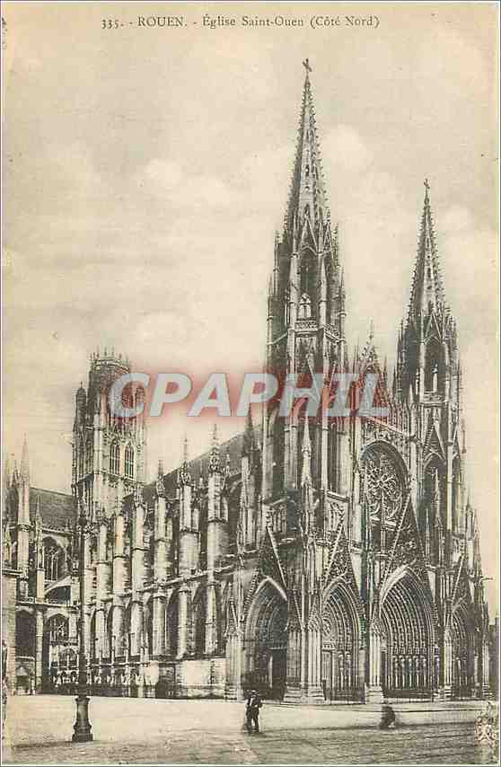 CPA Rouen eglise Saint Ouen Cote Nord