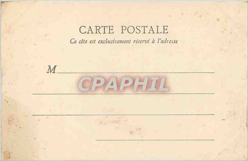 CPA Pau le Chateau et le Parc — Rückseite