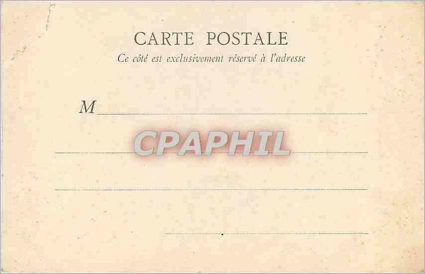 CPA Biarritz Rocher de la Vierge — Verso