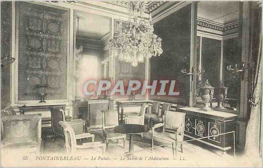 Fontainebleau — Il Palazzo — Il Salone dell’Abdicazione — LL. n°65