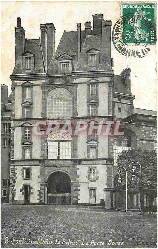 Fontainebleau - El Palacio, La Puerta Dorada — editor G.B.N.G. n°8