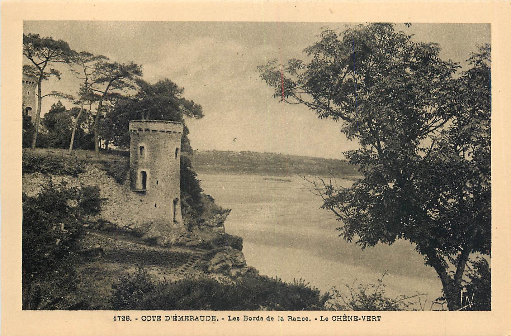 Côte d'Émeraude — Les Bords de la Rance — Le Chêne-Vert — Éditeur Laurent-Nel, Rennes