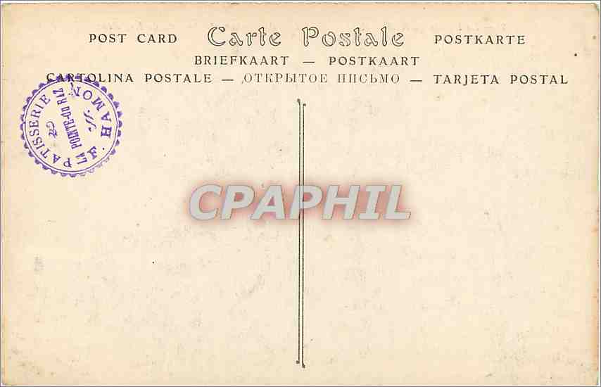 CPA La Pointe du Raz Rocher de la tete de cochone et Chapeau de napoleon  — Rückseite