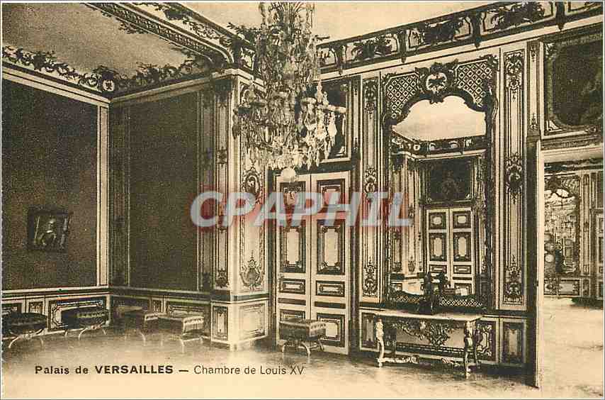 CPA Palais de Versailles Chambres de Louis XV
