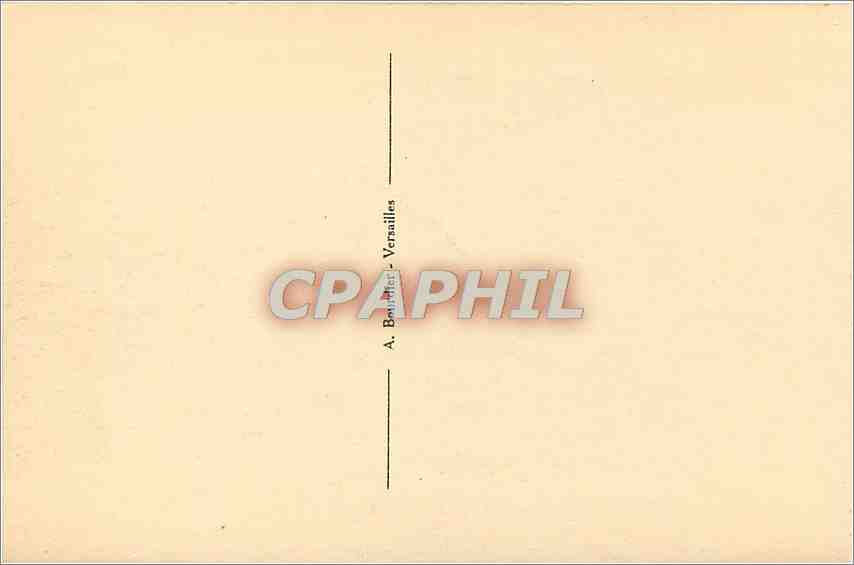 CPA Chateau de Versailles  — Verso