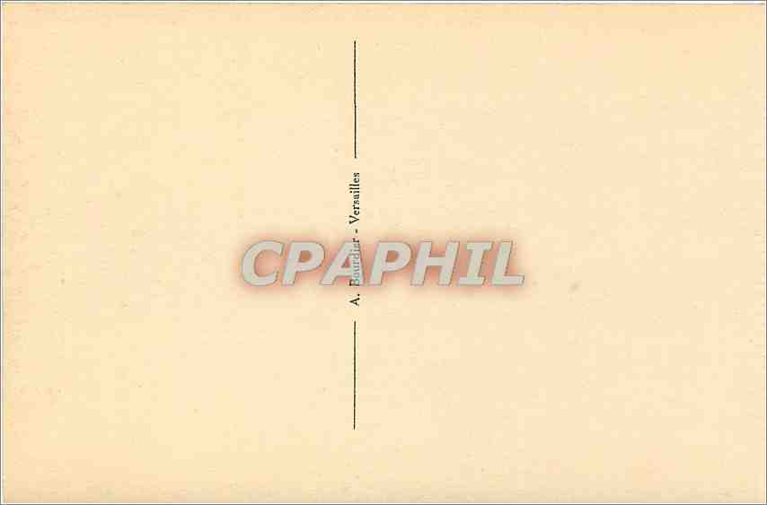 CPA Parc de Versailles Bassin dApollon et Tapis Vert — Verso