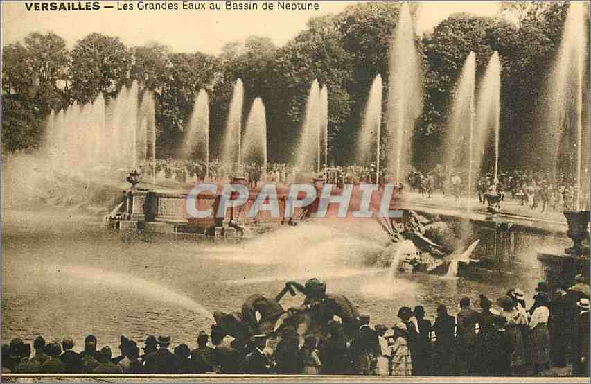 CPA Versailles Les Grandes Eux u bassin de neptune