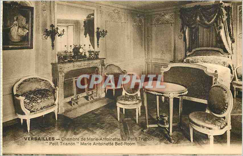 CPA Versailles Chambre de Marie Antoinette au petit rianon 