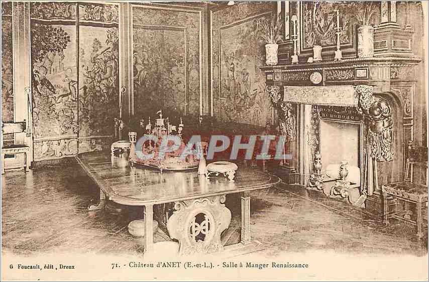 CPA Chateau d Anet E et L  Salle a manger Renaissance