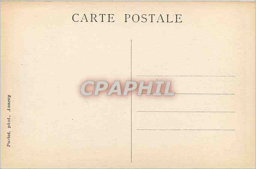 CPA Annency le Canal de Thiou le pont Morand et les Quais — Rückseite