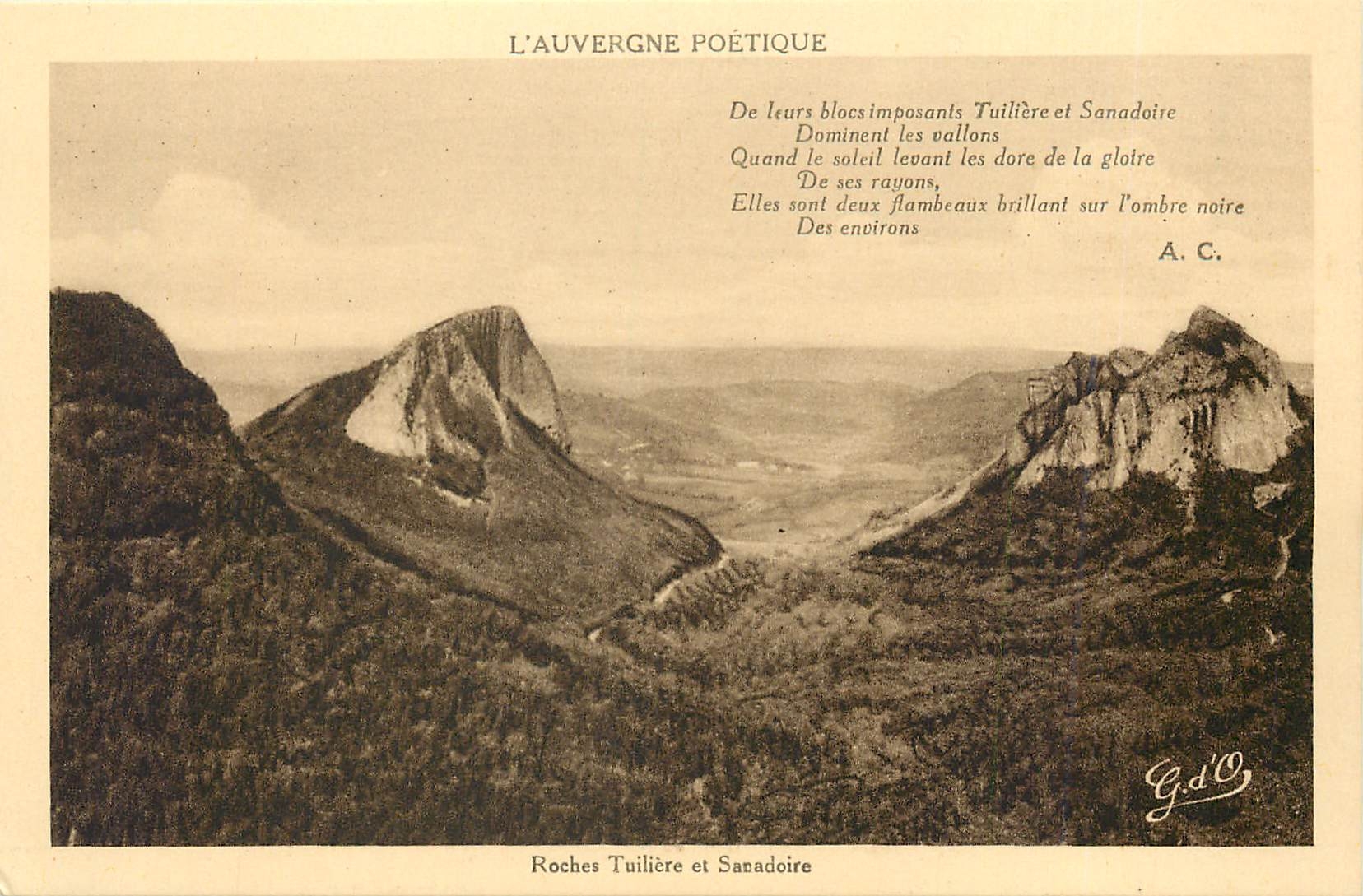 Roches Tuilière et Sanadoire — L'Auvergne Poétique — G. d'O.