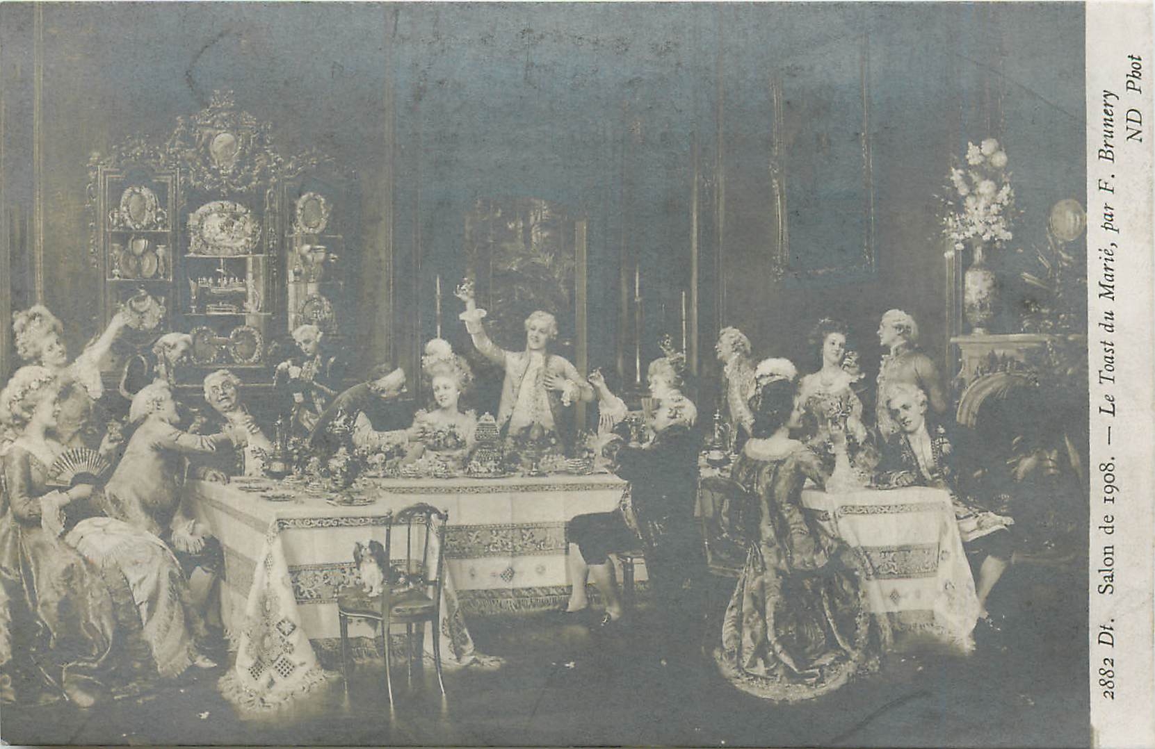 CPA Salon de 1908 Le toast du Marie par F brunery