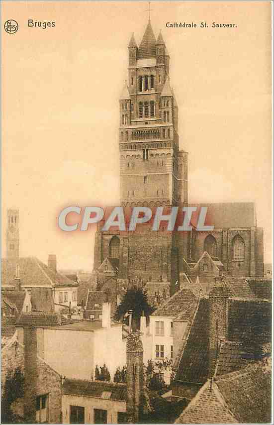 CPA Bruges cathedrale St Sauveur