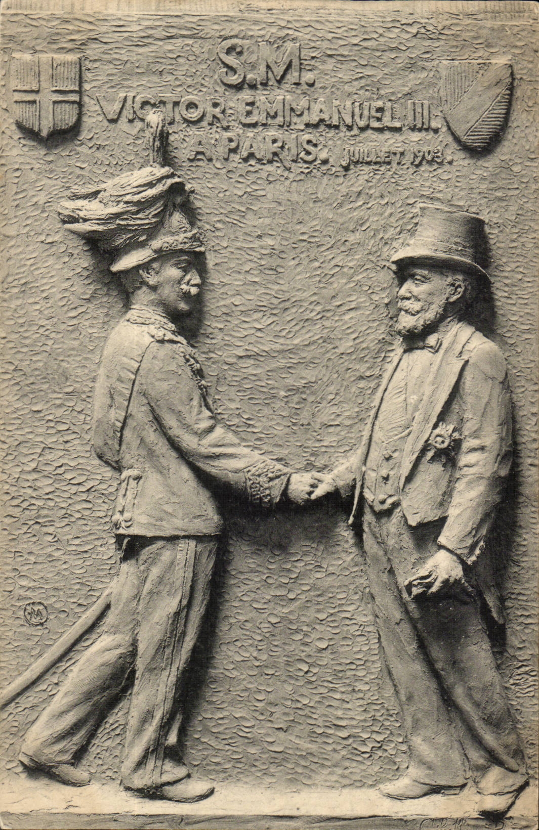 CPA L'alliance latine Victor Emmanuel III a paris Juillet 1903
