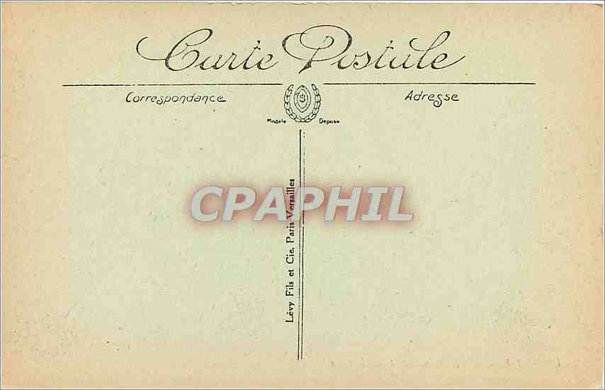 CPA EU L'Eglise Saint Laurent et le Chateau  — Rückseite