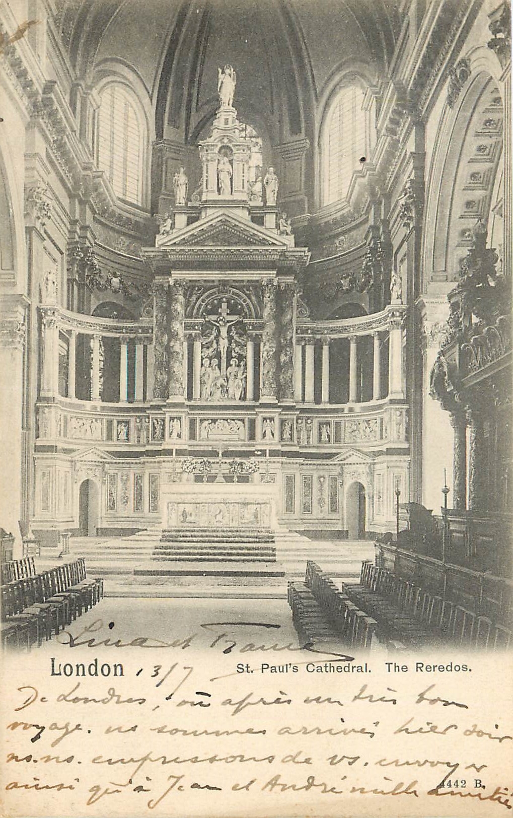 CPA London St Paul Cathedral The Reredos