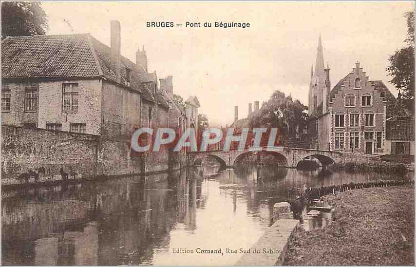 CPA Bruges Pont du Beguinage 