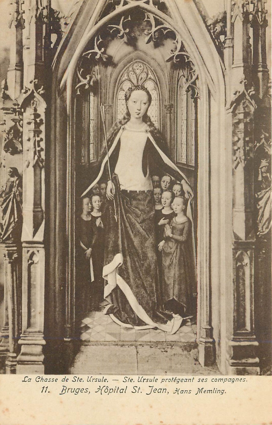CPA La Chasse de Ste Ursule Bruges Hopital St Jean Hans Memling 