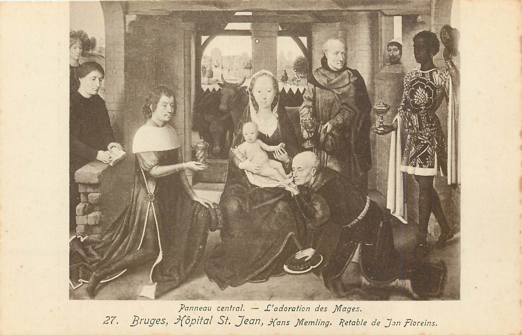 CPA Bruges Hopital St Jean Hans Memling Retable de Jan Floreins 