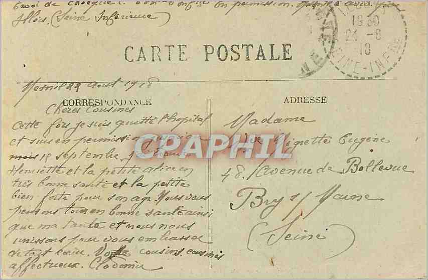 CPA Bordeaux Les Quais de la Doume Bourse XVIII et des Chartrons  — Verso