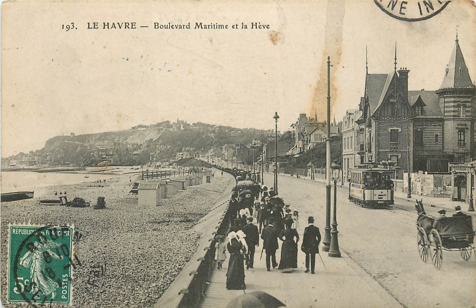 CPA Le Havre Boulevard Maritime et la Heve 