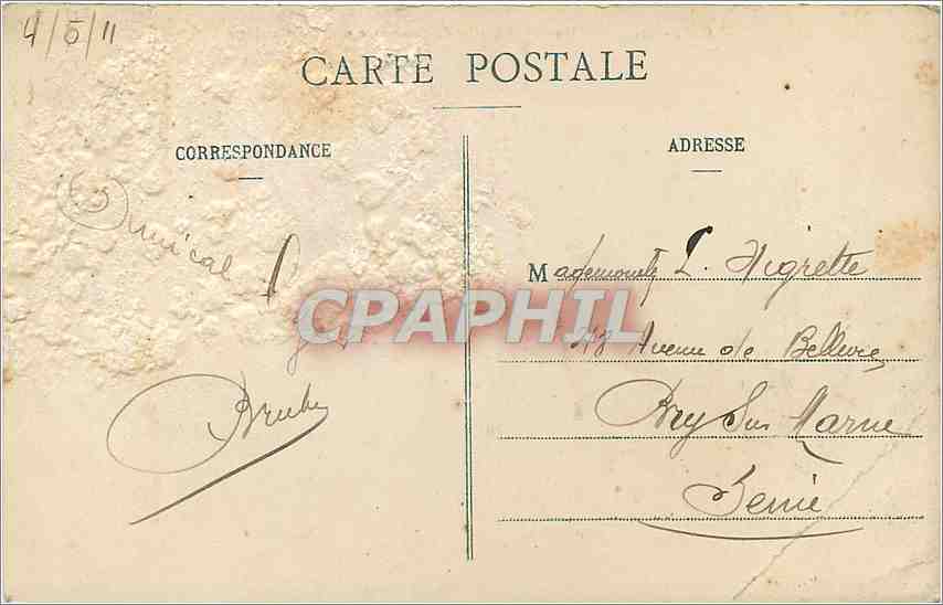 CPA Le Havre Bassin du Commerce et Place Gambetta  — Rückseite