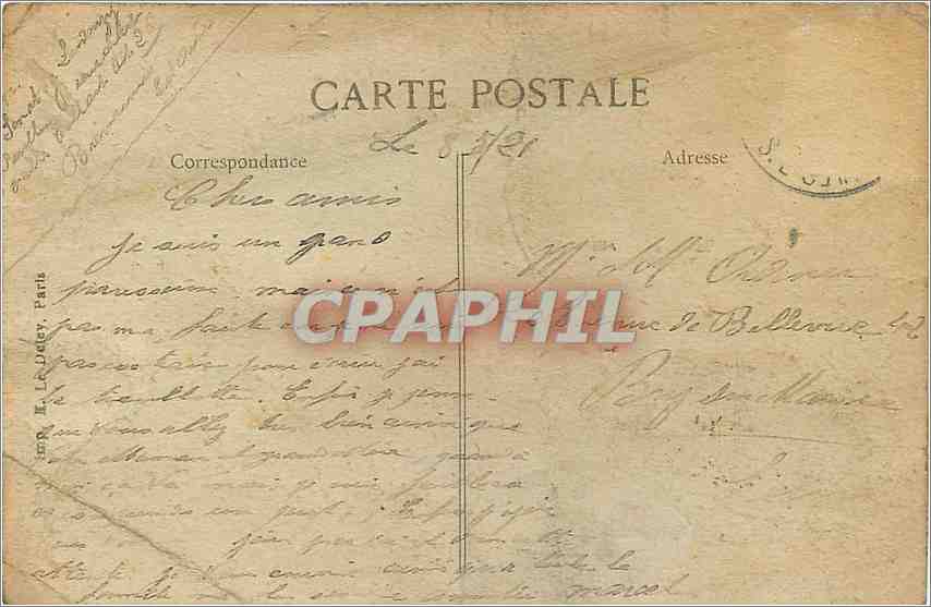 CPA Limeil Brevannes Grande Rue  — Rückseite