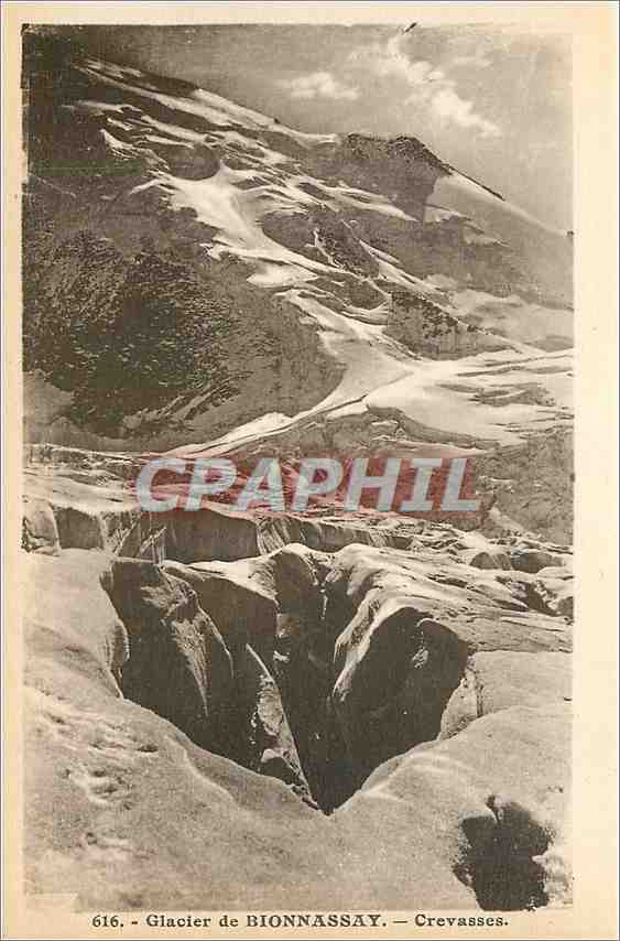 CPA Glacier de Bionnassay Crevasses 