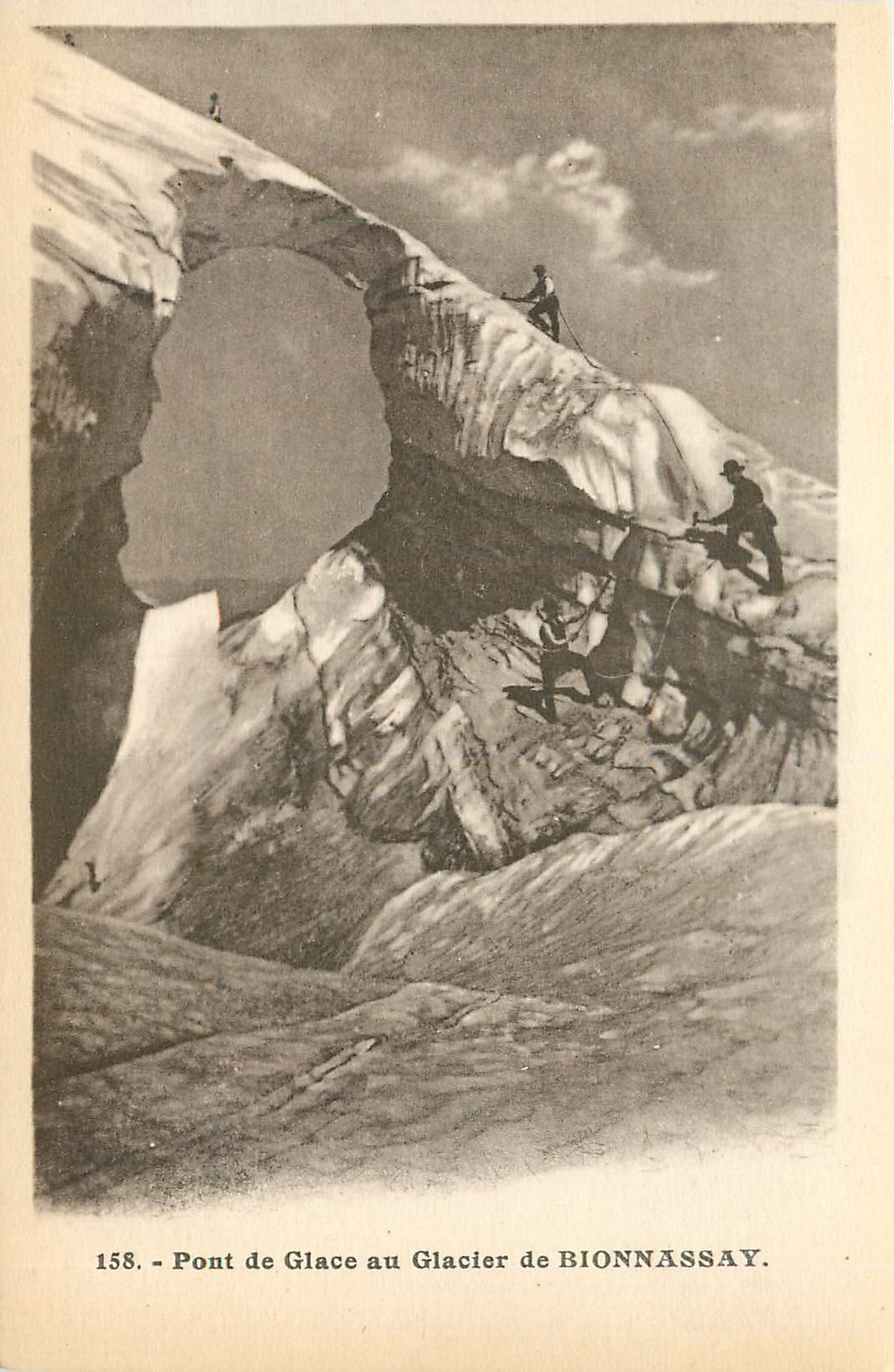 CPA Pont de Glace au Glacier de Bionnassay 