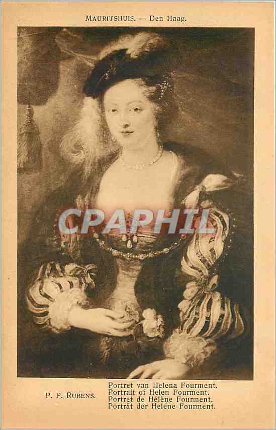 CPA Mauritshuis Den Haag PP Rubens Portret de Helene Fourment 