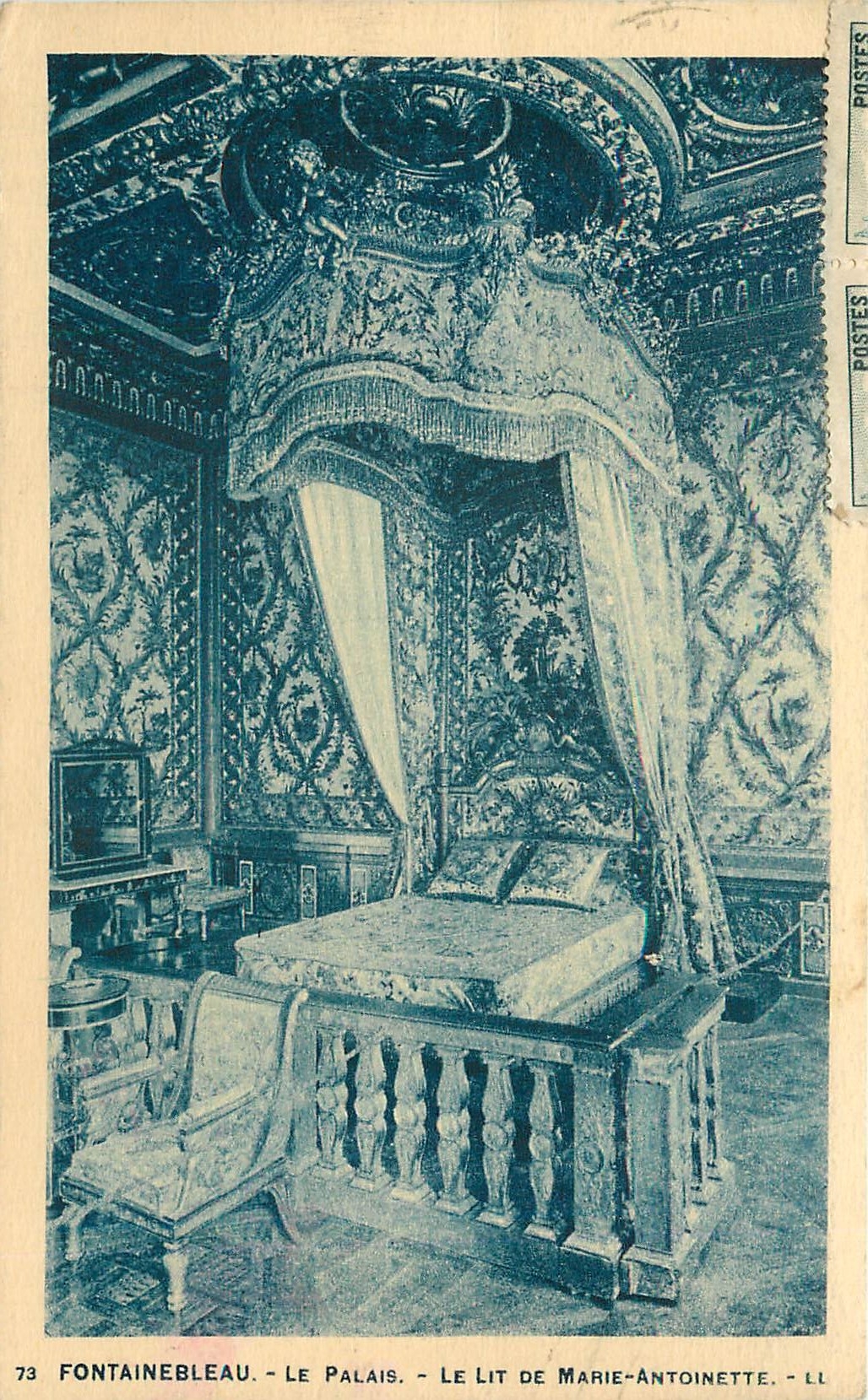 Fontainebleau - Das Schloss - Das Bett von Marie-Antoinette - LL 73
