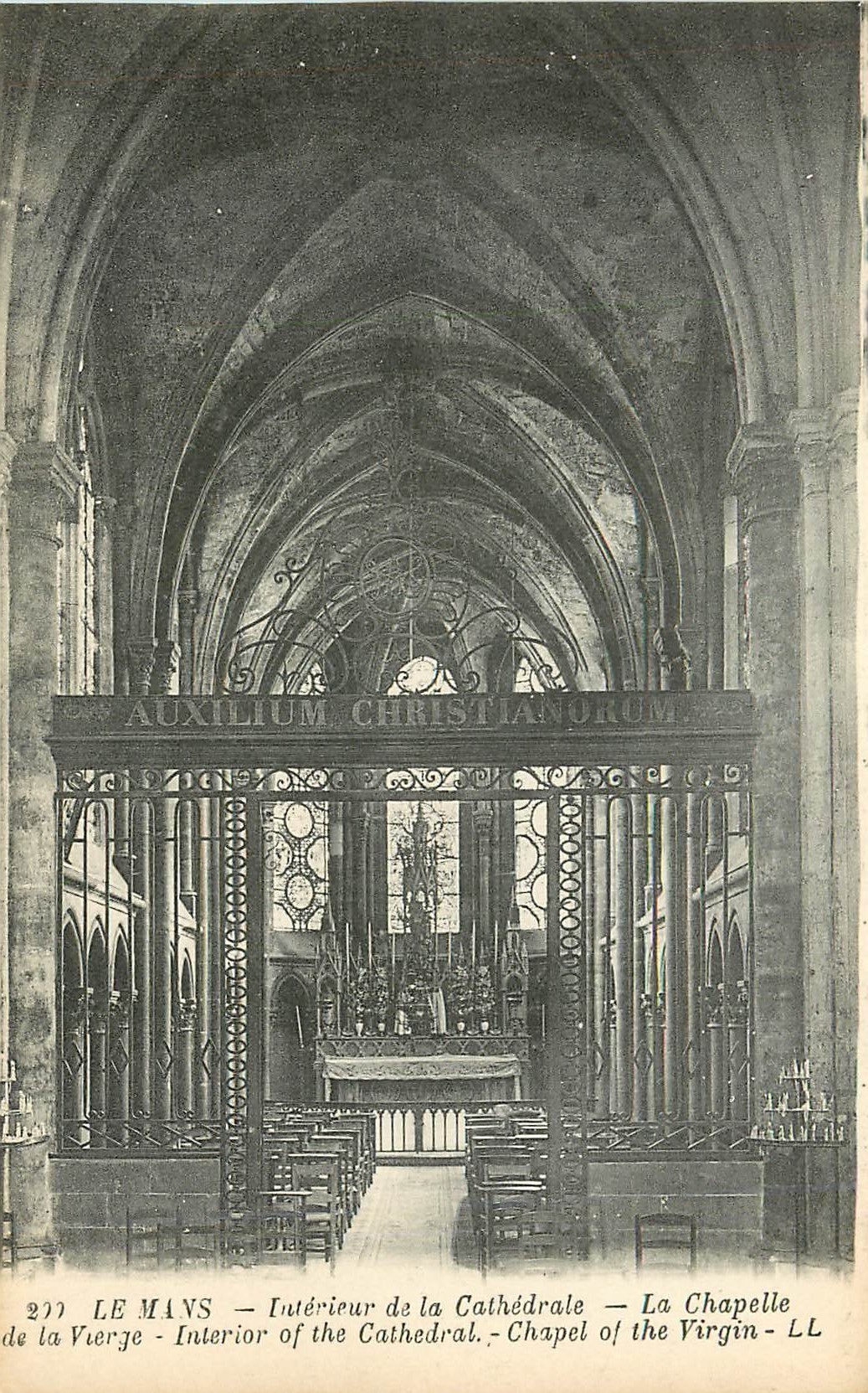 Le Mans — Intérieur de la Cathédrale — La Chapelle de la Vierge — LL