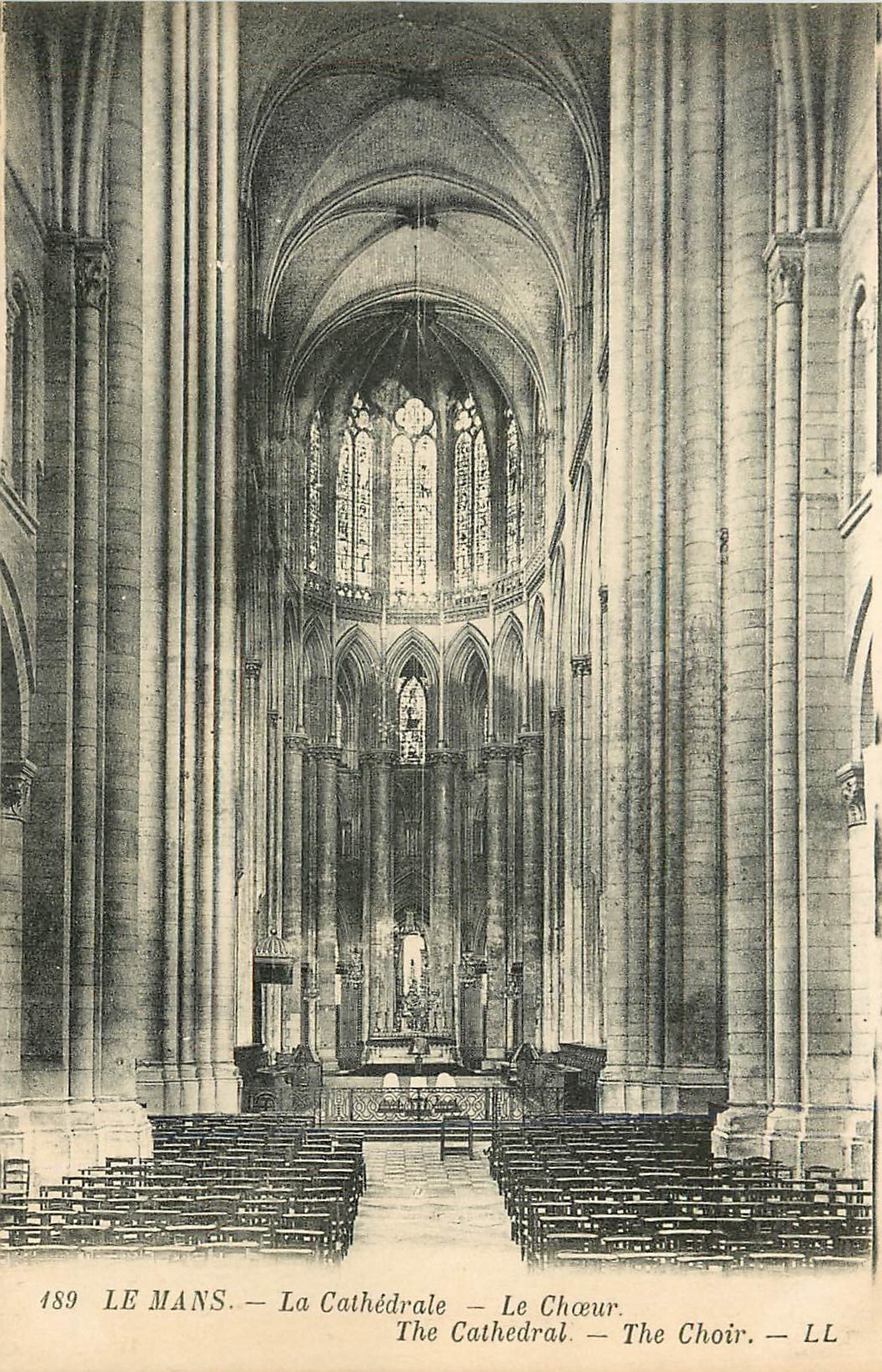 CPA Le Mans Interieur La Cathedrale Le Choeur 