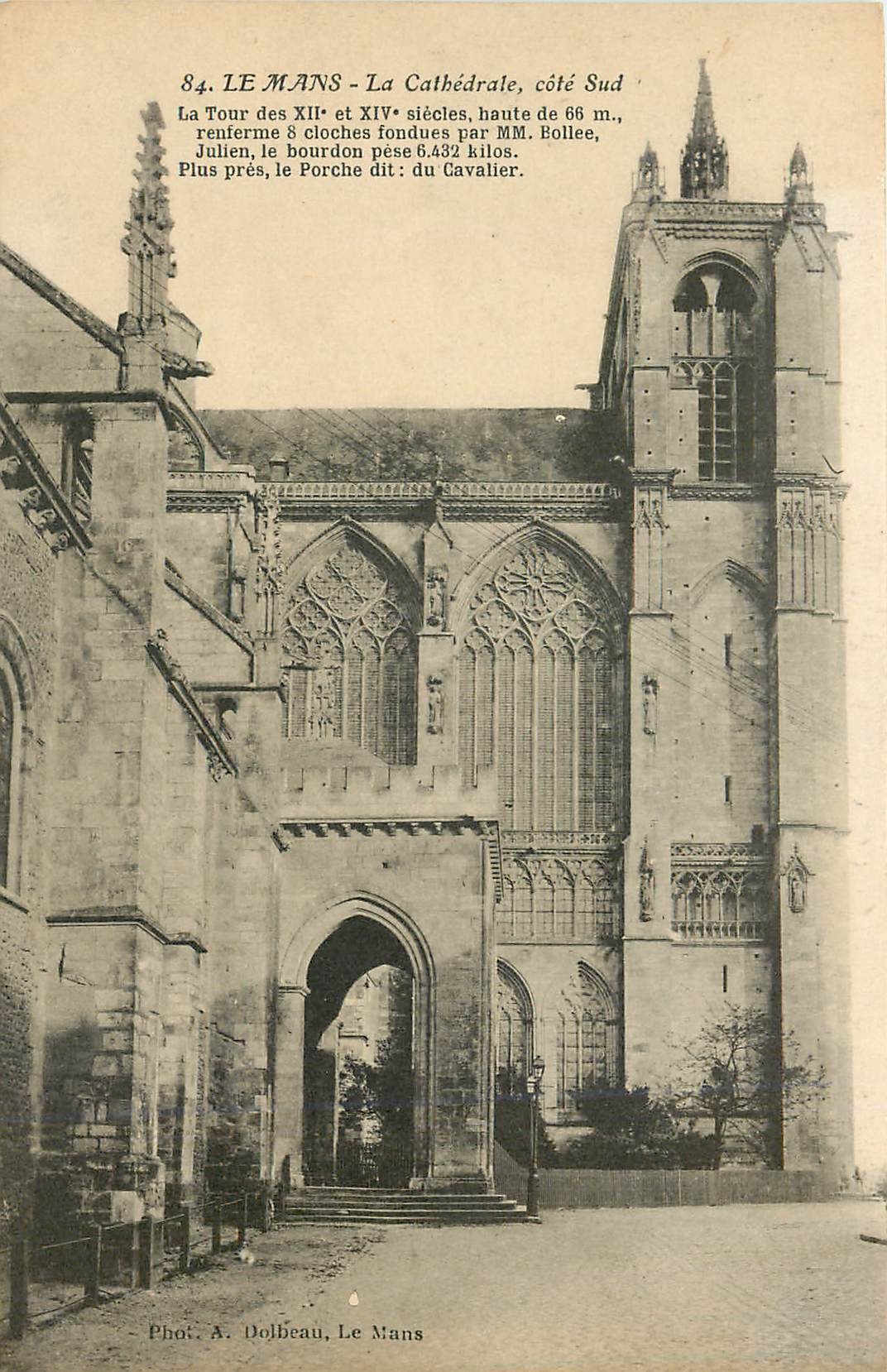 CPA Le Mans La Cathedrale cote Sud 