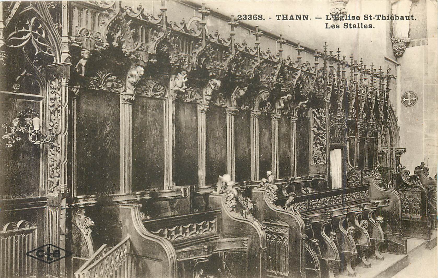 CPA Thann L'Eglise St Thiebaut Les Stalles 