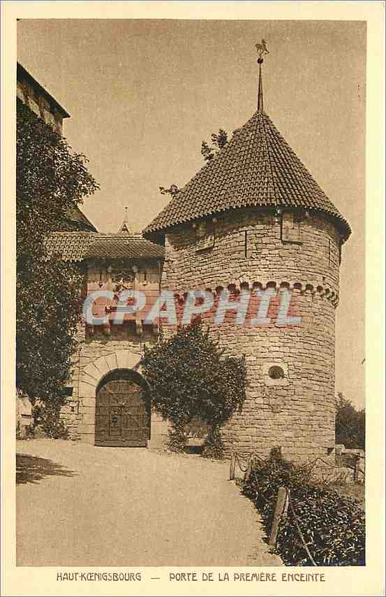 CPA Haut Koenigsbourg Porte de la Premiere Enceinte 