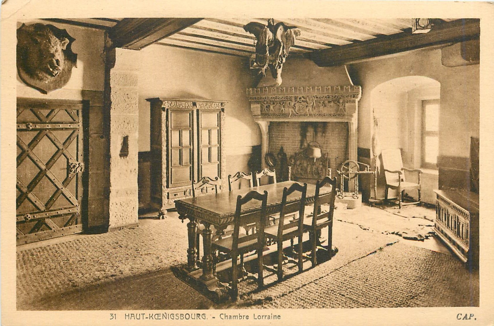 CPA Haut Koenigsbourg Chambre Lorraine 