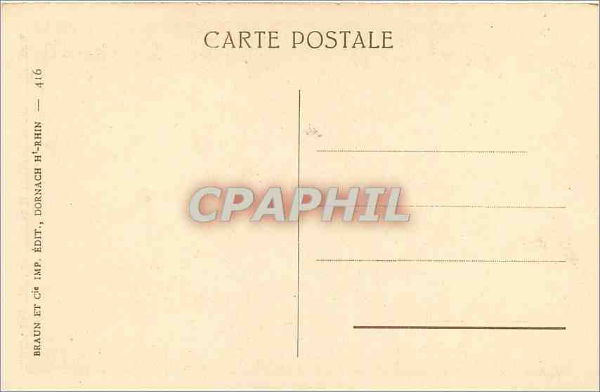 CPA Thann Sculptures des Stalles du Choeur de la Cathedrale XVI  — Rückseite