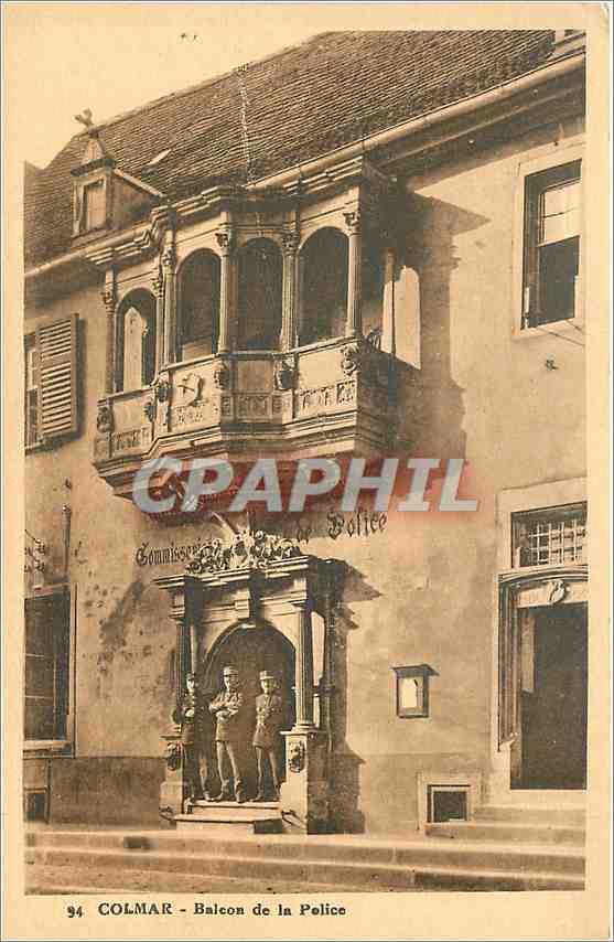 CPA Colmar Balcon de la Police 