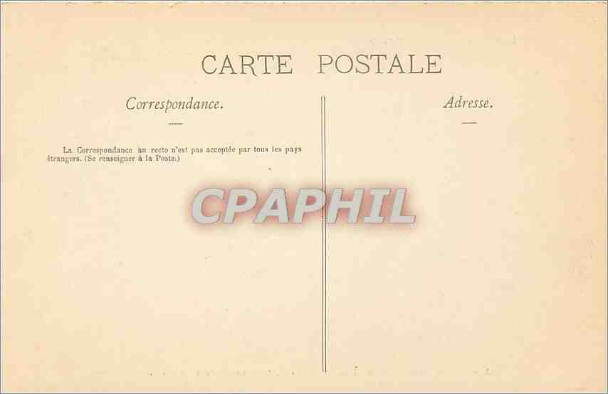 CPA Pau Le Chateau et la Basse Ville pres du Parc Henri IV  — Rückseite