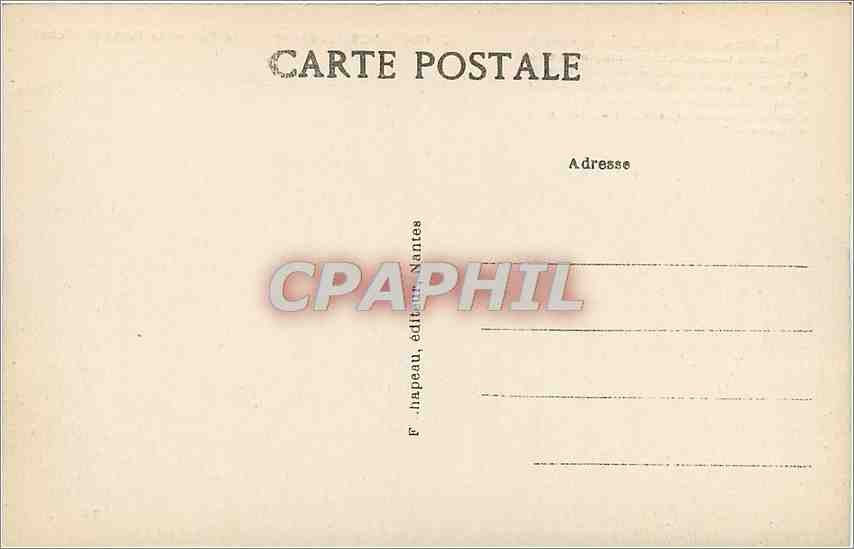 CPA Guerande Loire Inf Le Mall et la Porte St Michel  — Back