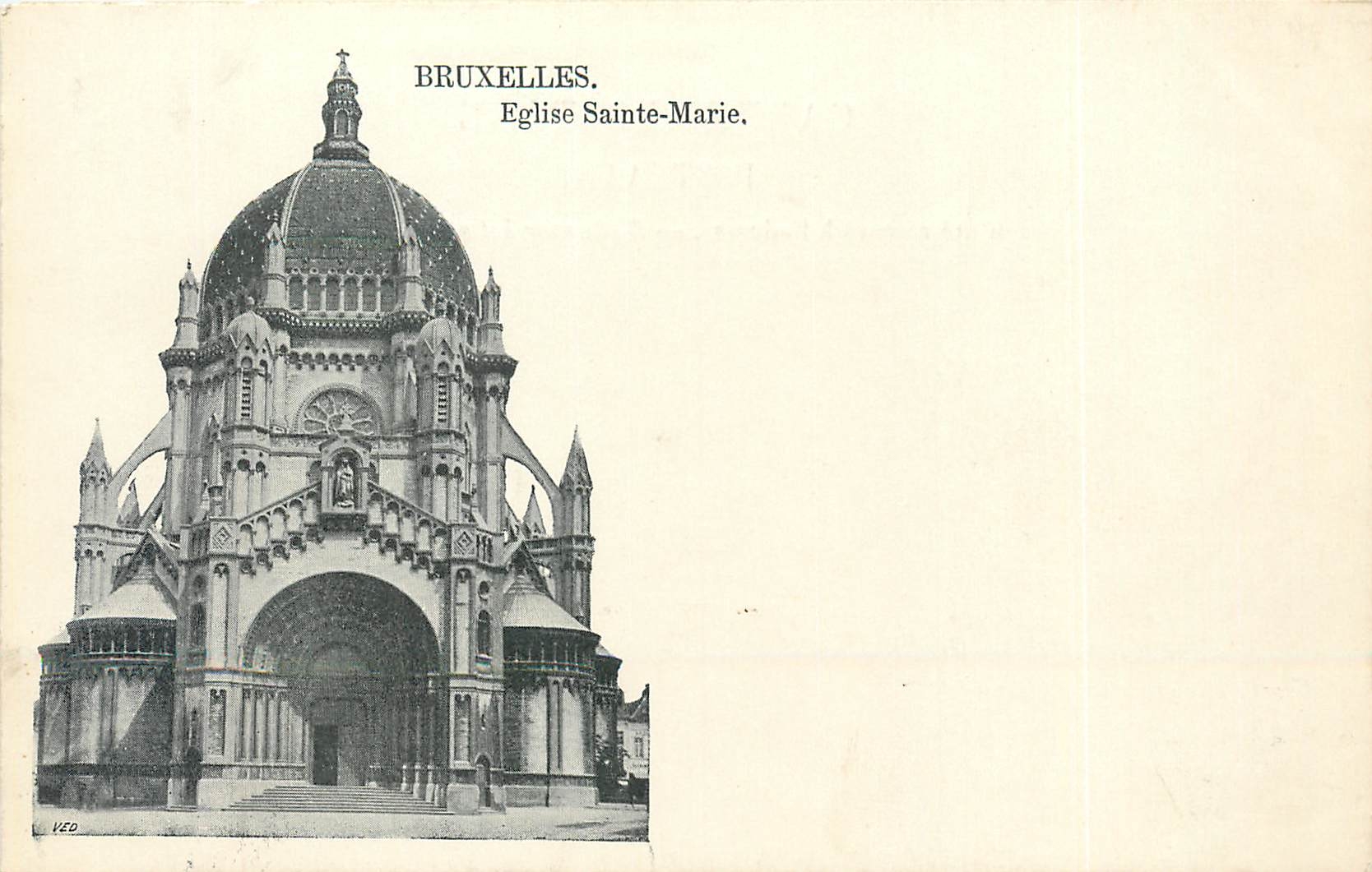 CPA Bruxelles Eglise Sainte Marie 