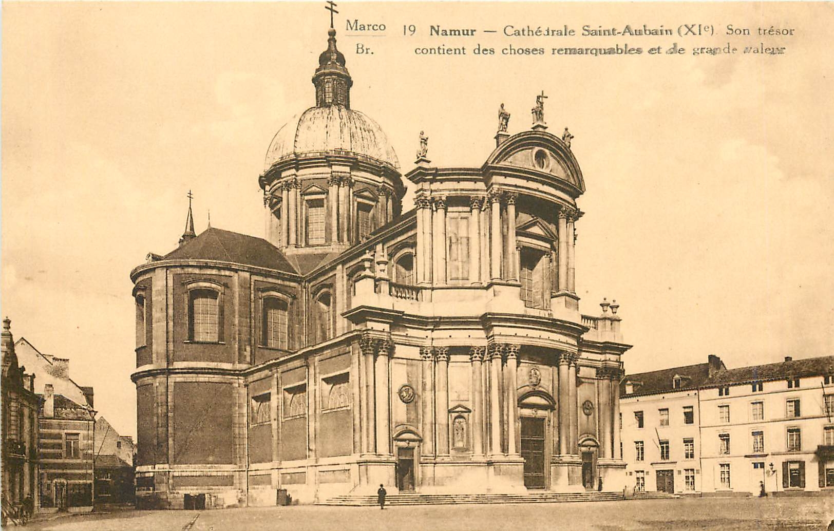 CPA Namur Cathedrale Saint Aubain 