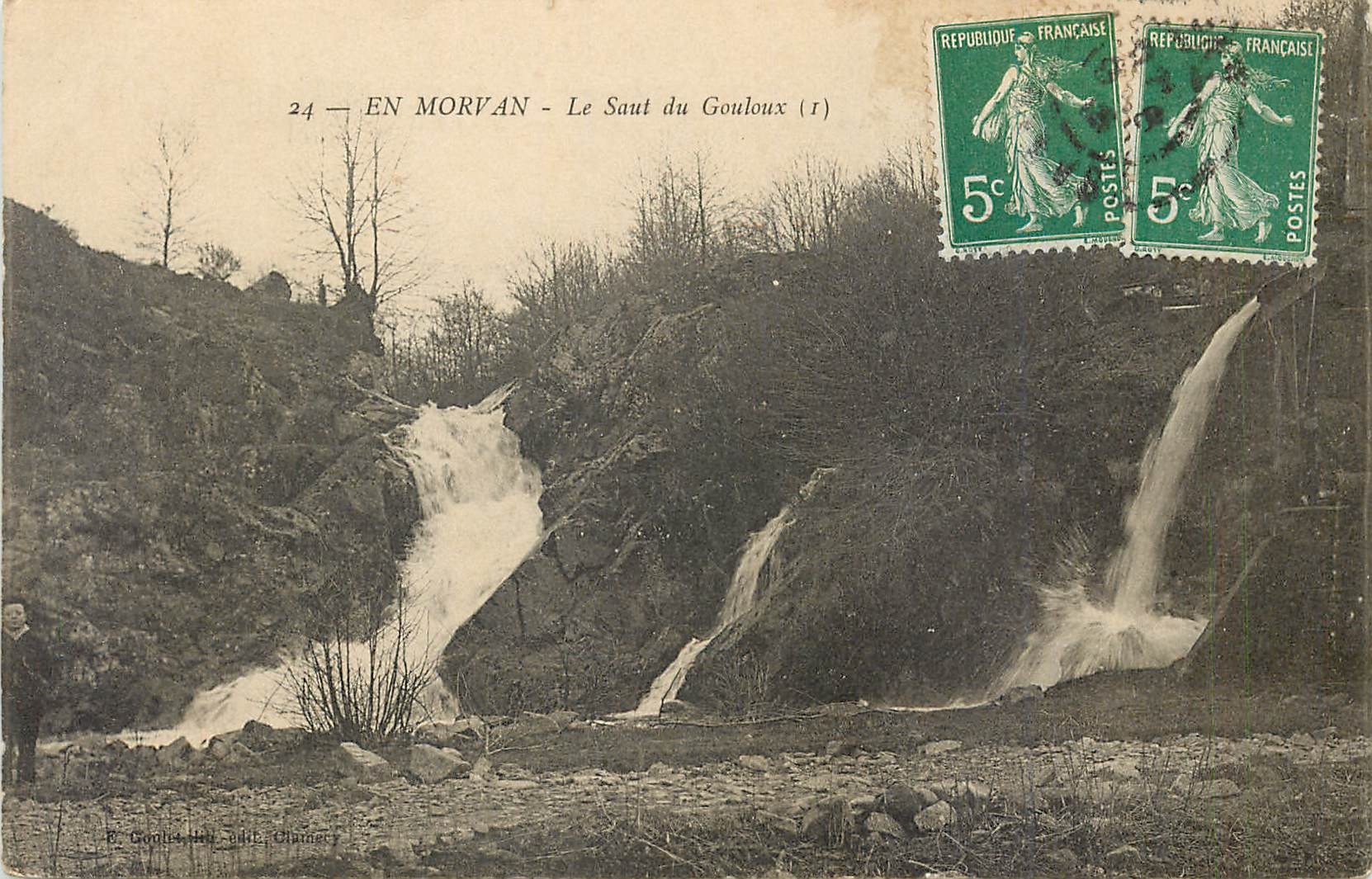 CPA En Morvan Le Saut du Gouloux 