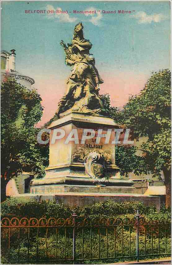 CPA Belfort Ht Rhin Monument Quand Meme 