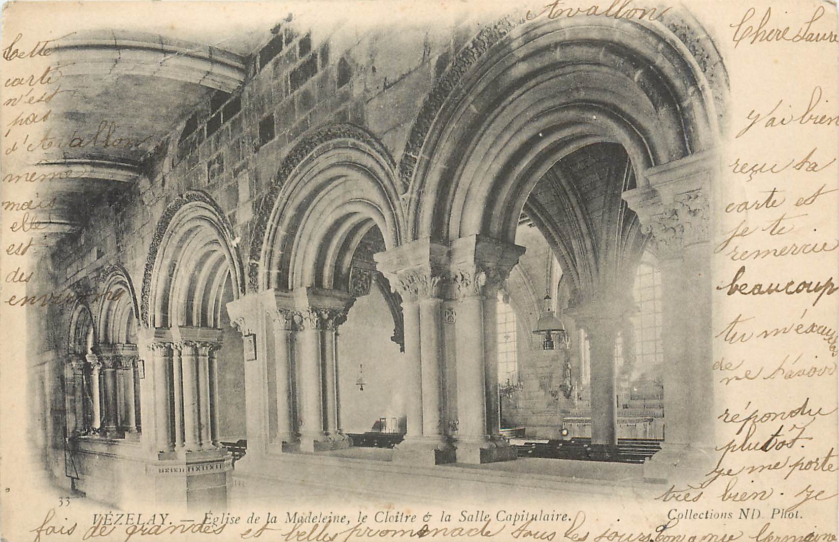Vézelay — Église de la Madeleine, le Cloître & la Salle Capitulaire — Collections N.D. Phot.