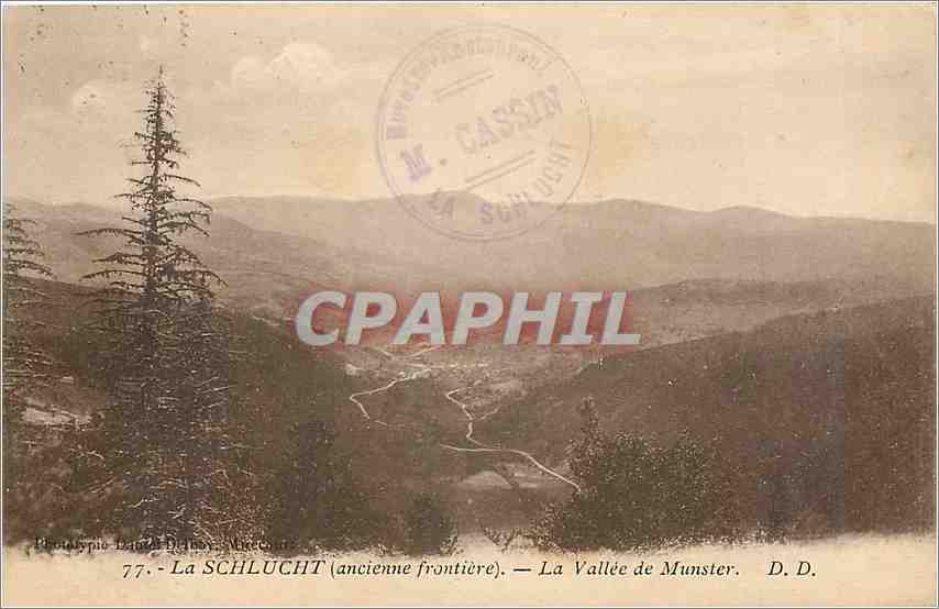 CPA La Schlucht Ancienne Frontiere La Vallee de Munster 