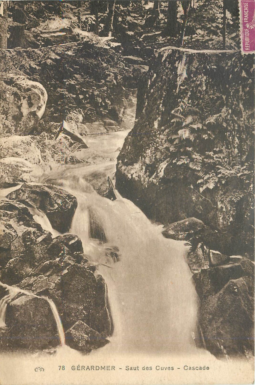 CPA Gerardmer Saut des Cuves Cascade 