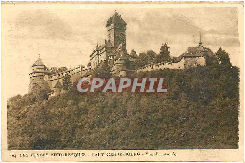 CPA Les Vosges Pittoresque Haut Koenigsbourg Vue d'Ensemble 