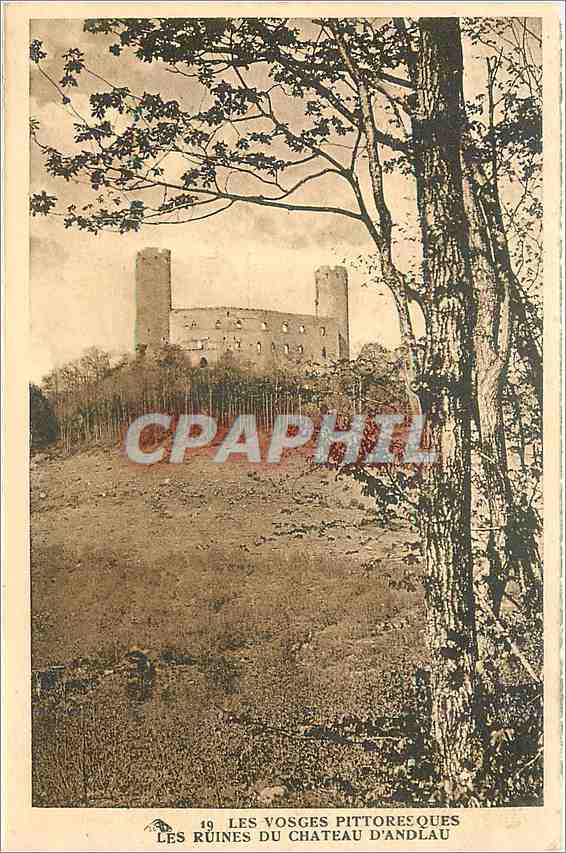 CPA Les Vosges Pittoresque Les Ruines du Chateau d'Andlau 